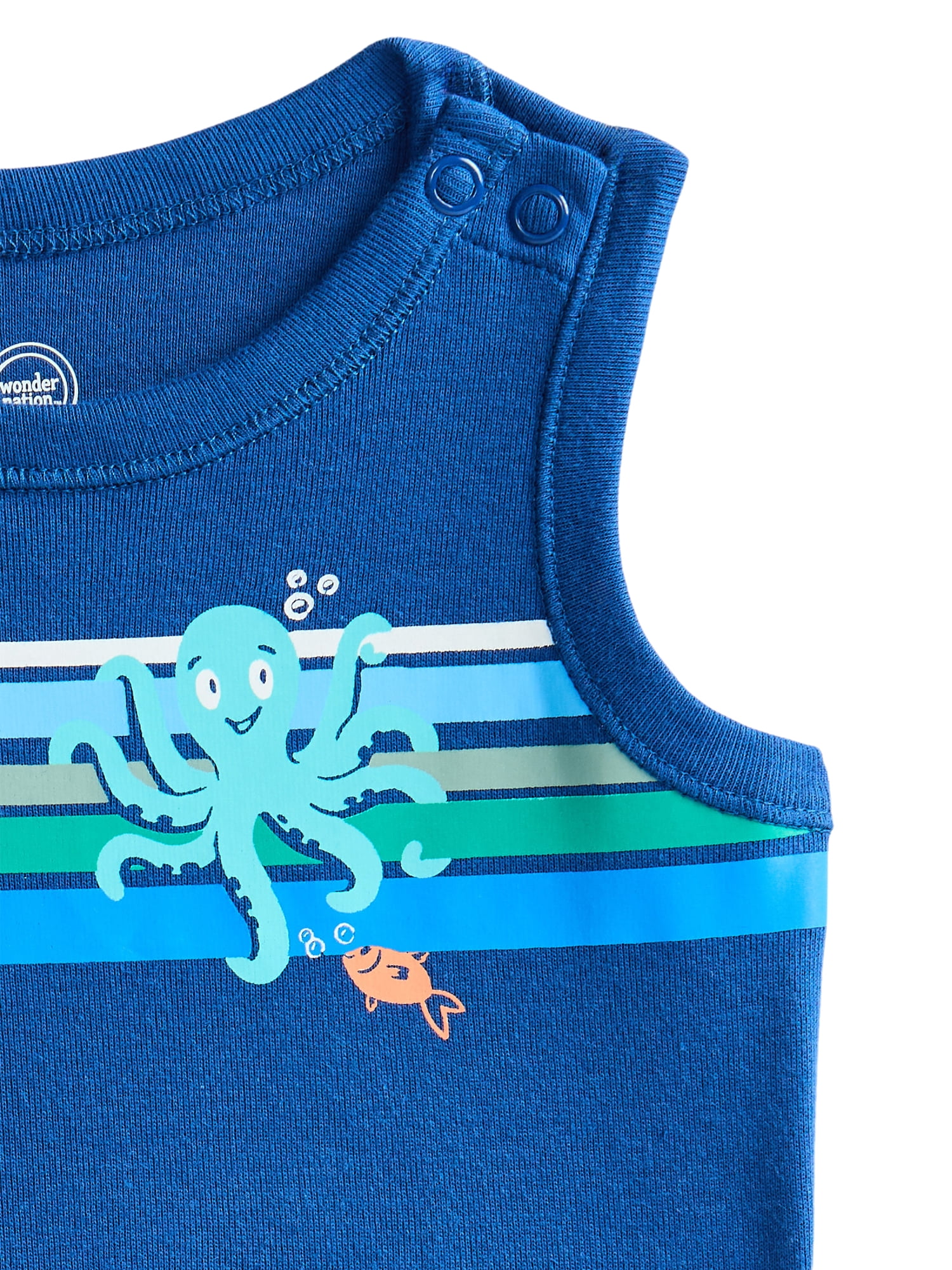 Wonder Nation Baby Boy Tank Bodysuit, Sizes 0-24 Months