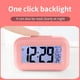 thumbnail image 5 of Reloj electrónico digital con pantalla LED, pantalla digital estéreo, alarma con función de repetición, cambio 12/24H, cuenta regresiva, pantalla 3D, avance/cuenta regresiva, rosa, 5 of 8