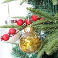 thumbnail image 4 of HEVIRGO 4 Pcs/Set Christmas Tree Ornament Increase Atmosphere Decorative Scene Layout Lightweight Holiday Christmas Tree Decoration Shiny Reflective Classic Xmas Balls for Christmas Party, 4 of 10