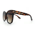 thumbnail image 6 of Womens XL Oversized High Temple Horn Rim Plastic Sunglasses Tortoise - Brown, 6 of 8