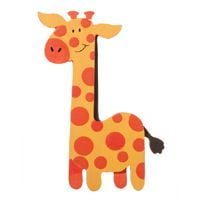 6 pcs painted giraffe