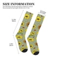 thumbnail image 4 of Rateoe Sage Green With Sunflowers Compression Socks for Women and Men 20-30mmHg-Circulation Support Socks Knee High Nurse Pregnant Running Medical and Travel Athletic, 4 of 7