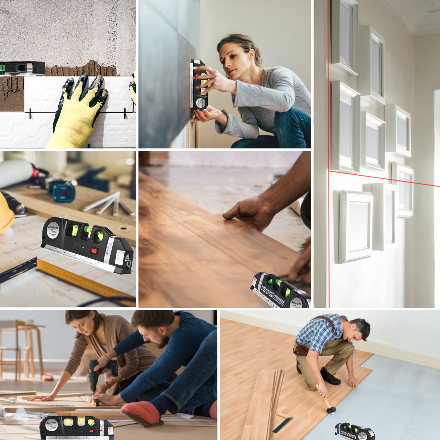 AikTryee Multipurpose Laser Level with Tape Measure photo 7