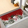 thumbnail image 5 of Merry Christmas Kitchen Mats Set of 2 Red Kitchen Rugs Set Snow Man Xmas Tree Kitchen Mats for Floor Cushioned Anti-Fatigue Kitchen Mat Kitchen Decor Floor Mats for Home Kitchen, 5 of 6