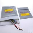 thumbnail image 3 of Lipo Fireproof Bag 18*23cm Rc Lipo Li-Po Battery Fireproof Safety Guard Charge Bag Sack Protective Storage Bag Pouch (Grey), 3 of 7