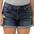 thumbnail image 4 of Pantalones cortos Silver Jeans Co. Boyfriend Mid Rise para mujer 28 Indigo, 4 of 6