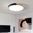 thumbnail image 2 of Lámpara de techo LED regulable, luz natural de 4500 K, luminarias empotradas de madera modernas para cualquier habitación, 2 of 5
