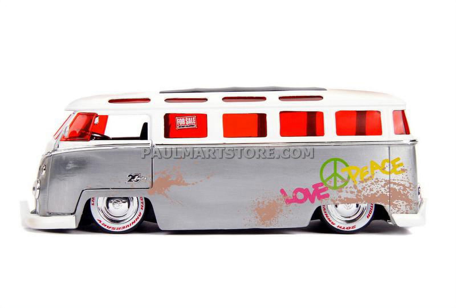 Volkswagen - Jadaジェイダ/&#39;62 VWフォルクスワーゲン Busワーゲンバス 1/24 Jada 1:24 Scale 20th Anniversary '62 Volkswagen Bus