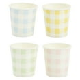 Sparkle and Bash Disposable Mini Paper Cups, 4oz, 100 Pack, Gingham ...