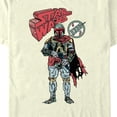 thumbnail image 2 of Men's Star Wars: A New Hope Comic Book Boba Fett Graphic Tee Beige Large, 2 of 4