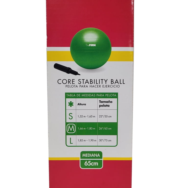 The Firm Slim and Sculpt Stability Ball with DVD, Green (65cm