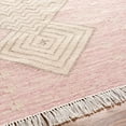 thumbnail image 6 of Hauteloom Sang Recycled Material Living Room, Bedroom Area Rug - Bohemian, Transitional - Dusty Pink, Dark Pink, Tan - 8' x 10', 6 of 9