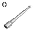 thumbnail image 2 of Unique Bargains 5Pcs 1/4' Quick Change Shank Cr-V 10mm Non-Magnetic Nut Setter, 4' Length, 2 of 5