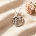 thumbnail image 5 of Heshpaws Heart Tree of Life Necklace Custom Initial Letter Pendant Jewelry for Women, Gift for Mom Daughter Wife, 5 of 6