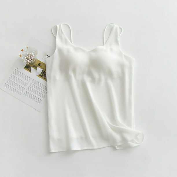Pijama de manga corta para mujer, de gasa, con cuello en V y tirantes, para verano. Blusa de poliéster para mujer.