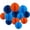blue and orange, variant on 12Pcs Pink Hanging Honeycomb Balls Decorations, Tissue Paper Pom Poms for Wedding Birthday Bridal Shower Party Decor(6" 10")