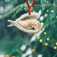 thumbnail image 4 of Labrador Angel Car Ornament – Lab Memorial Dog Gift & Xmas Tree Hanging Decor, 4 of 5