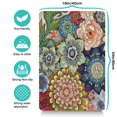 thumbnail image 5 of Boho Retro Floral Pet Feeding Mat-Absorbent Pet Placemat for Food and Water Bowl, with Waterproof Rubber Backing, Quick Dry Water Dispenser Mat for Dog and Cat (16"x24"), 5 of 7