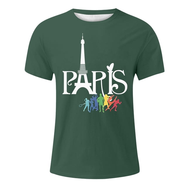 Playeras De Algodon Camiseta De Manga Corta Para Hombre, Camisetas Casuales Con Estampado Festivo Y Ventilado