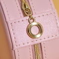 thumbnail image 2 of URMAGIC Portable Earring Storage Carrying Case Round Jewelry Box Travel Zipper PU Leather Jewellery Packaging Display Organizer Gift Box, 2 of 8