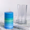 thumbnail image 4 of Moldes de plástico transparente para velas: moldes cilíndricos para velas de jabón. Los 5x10cm, 4 of 9