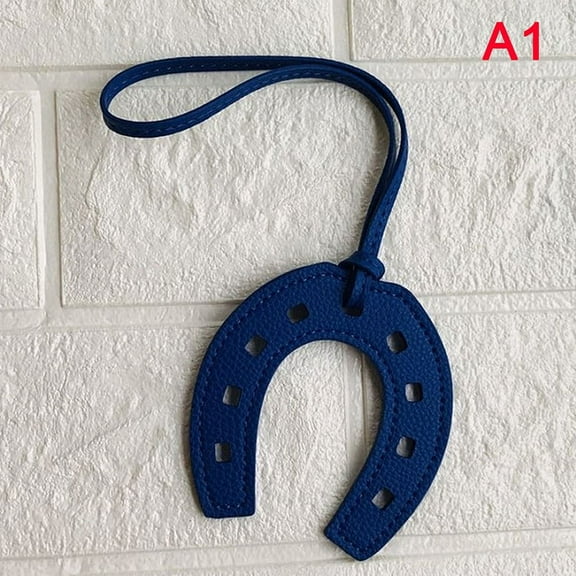 PU Leather Horse Hoof Horseshoe Keychain Handbag Key Chains Keyring