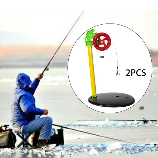 Lipstore 2pcs Ice Fishing Rod Tip Orange With Marker Pole For Fishing With Hook Pendant Other