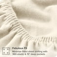 thumbnail image 3 of Extra Soft Double Brushed 100% Flannel Cotton Fitted Sheet, 3 of 12