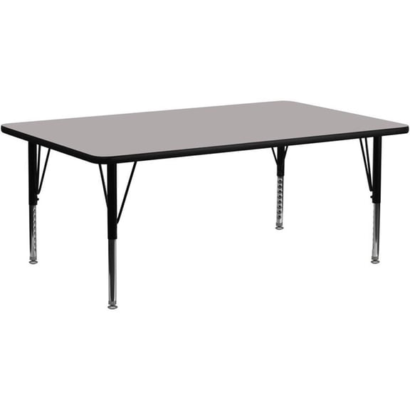 Pemberly Row 26" x 72" x 30" High Pressure Top Activity Table in Gray
