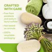 Yardley London Moisturizing Bath Bar, Aloe & Avocado, 4 oz, 4 Bars