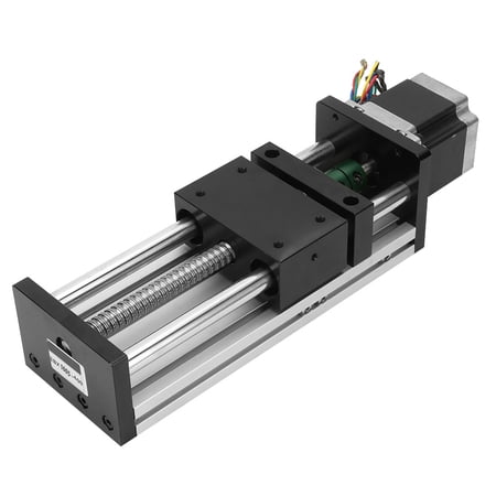 Produktbild von FTVOGUE Linear-Schlitten 400 Mm Hub – Mit Kugelumlaufspindel & NEMA23 Schrittmotor – Für Automatisierung & CNC – Aluminium