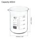 thumbnail image 2 of Uxcell 400ml vaso de precipitados de vidrio de forma baja, 3.3 tazas de medición graduadas de laboratorio, 2 of 5