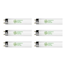 (case of 6) GE 68851 Fluorescent T8 Tube, F32T8/SPX35/ECO2 32W T8 Bulbs 3500K 800 Series, 48 inch fluorescent T8 lamp