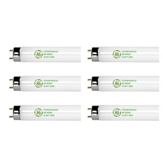GE 4-Pack 25W T8 Fluorescent Tube – 36 Inch, 2150 Lumens, 3000K Warm White, G13 Base, Ecolux Starcoat XL Extra-Life