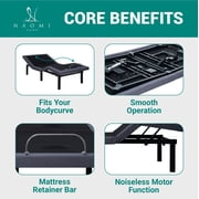 Idealbase Adjustable Bed Base, Adjustable Bed Frame with Remote, Smart Bed, Head and Foot Incline, 3 Speed Head & Foot Massage, Zero Gravity Bed - Twin XL