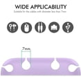thumbnail image 2 of VEEkI 3 Pack Cable Clips Holder Compact Design Desk Cord Organizer Keeper Strong Adhesive Wire Holder for Organizing USB Cable/Power Cord/Wire Home Office and Car(Lavender), 2 of 5