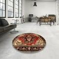thumbnail image 3 of Ahgly Company Indoor Rectangle Traditional Maroon Red Persian Area Rugs, 5' x 8', 3 of 6