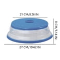 thumbnail image 2 of Cubierta para microondas JYYHSF plegable de 27 cm, libre de BPA, rosa, 2 of 7