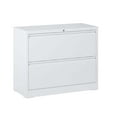 thumbnail image 2 of Dtwnek 2 Drawer Lateral File Cabinet with Lock, Lockable File Cabinet for Home Office, Locking Metal File Cabinet for Letter/A4/F4 Size, White, 2 of 8