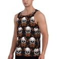 thumbnail image 2 of Xecao Butterfly Skull Men's Tank Top Workout Quick Dry Sleeveless Gym Jogging Muscle Shirts Summer Swim Beach Tops, 2 of 9