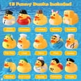 thumbnail image 3 of sixwipe 15Pcs Rubber Duck, Bath Toy Duck for Kids, Duck Bathtub Pool Toys with Different Designs, Multiple Styles  Float Tiny Ducks, Rubber Duck for Kids Shower Easter Day Party Gifts, 3 of 9