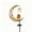 Owl, variant on Sulaicai Owl Moon Solar Garden Stake Light, Waterproof Metal Pathway Lamp with Crackle Glass Globe, Outdoor LED Decor for Yard, Lawn & Patio