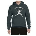 thumbnail image 2 of Wild Bobby, Jesus Saves Baseball Pitcher Reliever, Inspirational/Christian, Unisex Graphic Hoodie Sweatshirt, Charcoal, 2XL, 2 of 3