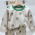 thumbnail image 5 of NOLDARES Little Boys Jammies 2 Piece Pajama Set Long Sleeve Crewneck Top with Elastic Waist Pants Cotton Sleepwear 6-24 Months 2t 3t 4t 5t 6t 7t 8t 9t Children,Green,4-5 Y, 5 of 6