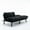 Black, variant on Modern Navy Blue Sofa Bed | Fit Small Rooms Perfectly | Accommodate Up to 800 lbs