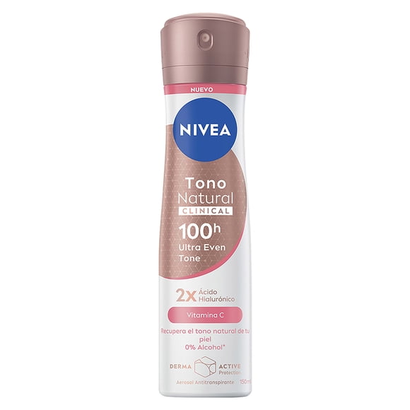Antitranspirante NIVEA Clinical tono natural clinical aclarante spray 150 ml