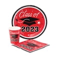 thumbnail image 2 of Fun Express Bulk Class of 2023 Graduation Party Red Tableware Kit for 50 Guests, 2 of 2
