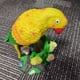 thumbnail image 3 of Figuritas de loros, estatuas, Mini artesanía de resina, suministros de jardín de hadas en miniatura Amarillo Zulema Paisaje de micro jardín, 3 of 8