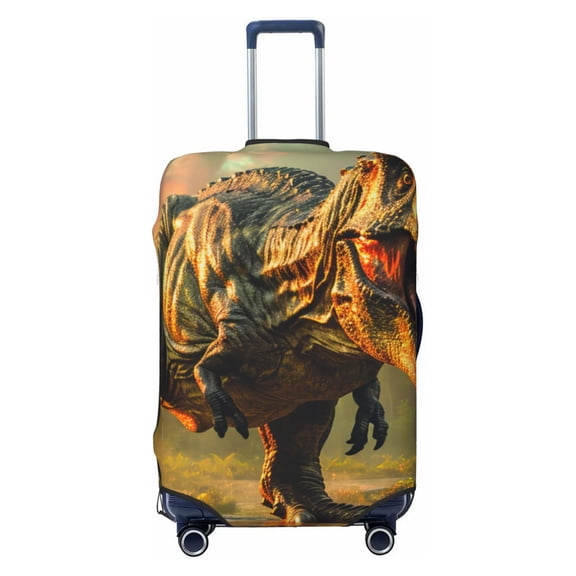 Picia Realistic Style Forest Dinosaur Luggage Protector Cover Thicken Suitcase Protector Cover Fit 18-32 Inch Luggage-Small
