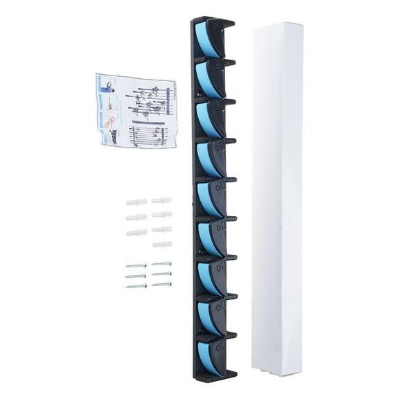 Fishing Rod Holder Replacement Wall Mounted Fishing Rod Rack Vertical Support 9 Rod Rack Fishing Accessories Enduring